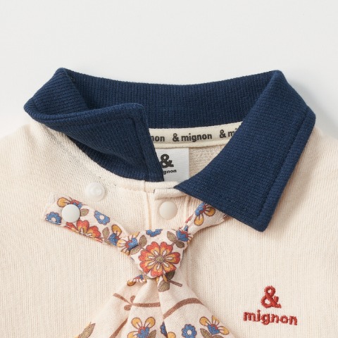 ベビー　長袖ロンパス（70・80cm・&mignon）