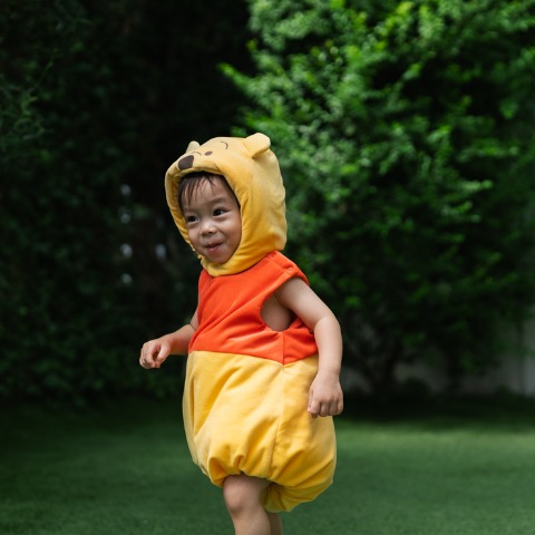 ベビー　帽子+ロンパス（90～100cm・Cottoli/Disney）