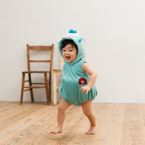 ベビー　帽子+ロンパス（90～100cm・ハンギョドン）