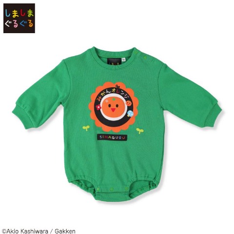 ベビー　ロンパス（70.80cm・しましまぐるぐる）