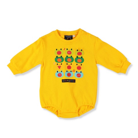 ベビー　ロンパス（70.80cm・しましまぐるぐる）