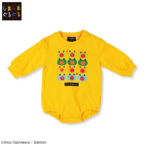 ベビー　ロンパス（70.80cm・しましまぐるぐる）