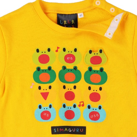 ベビー　ロンパス（70.80cm・しましまぐるぐる）