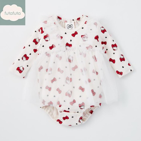 ベビー　チュニックロンパス（70・80cm・ハローキティ）