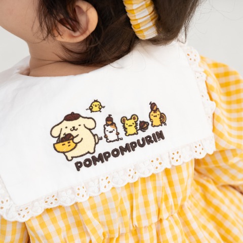 ベビー　シャツロンパス（70・80cm・ポムポムプリン）