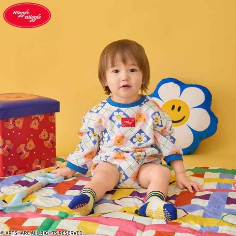 ベビー　ロンパス（70・80cm・wiggle wiggle）