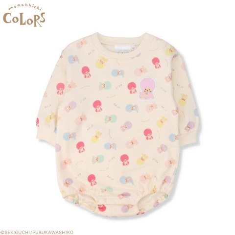 ベビー　ロンパス（70.80cm・モンチッチ×古川紙工）