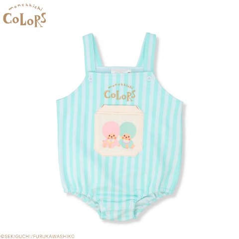 ベビー　サロペットロンパス（70.80cm・モンチッチ×古川紙工）
