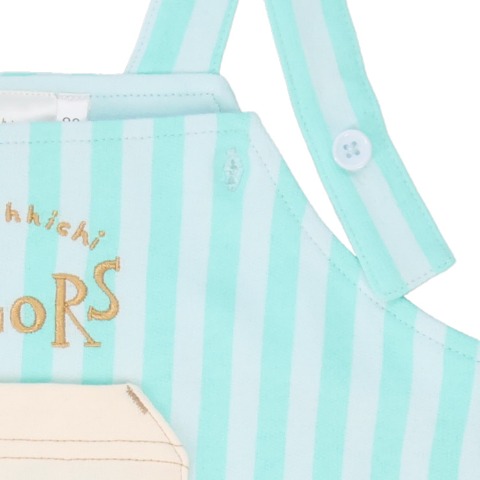 ベビー　サロペットロンパス（70.80cm・モンチッチ×古川紙工）