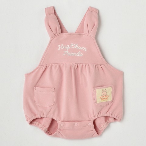 ベビー　ロンパス+帽子（70・80cm・HugChumFriends）