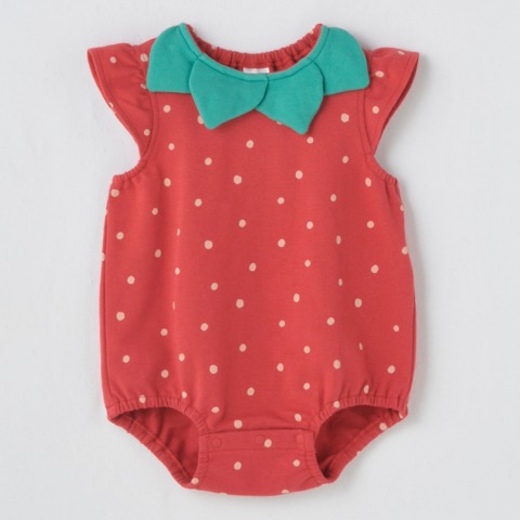 ベビー　ロンパス+帽子（70・80cm・HugChumFriends）