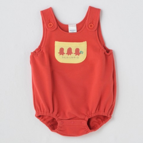 ベビー　ロンパス+帽子（70・80cm・HugChumFriends）