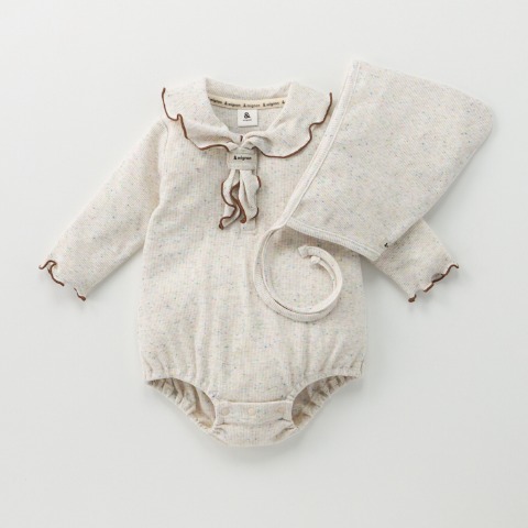 ベビー　ロンパス+帽子（70・80cm・&mignon）