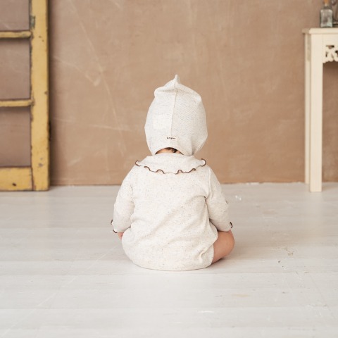 ベビー　ロンパス+帽子（70・80cm・&mignon）