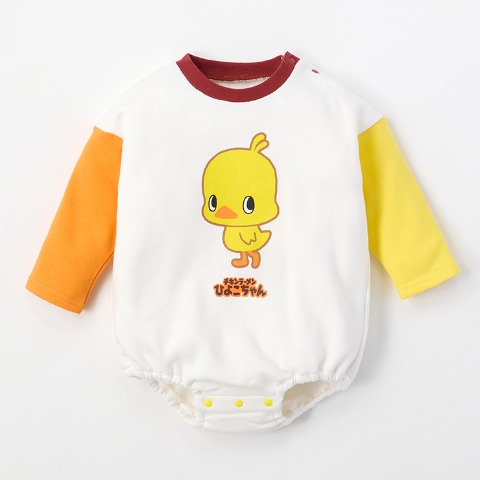 ベビー　ロンパス（70・80cm・チキンラーメンひよこちゃん）