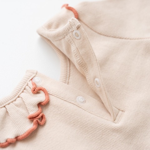 ベビー　ロンパス+ターバン（70・80cm・Nooncoco）