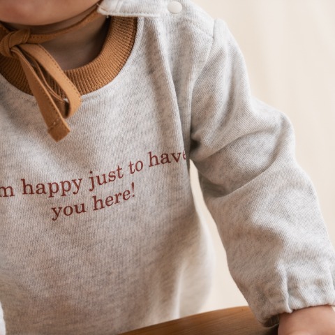 ベビー　ロンパス+ボンネット（70・80cm・Nooncoco）