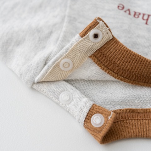 ベビー　ロンパス+ボンネット（70・80cm・Nooncoco）