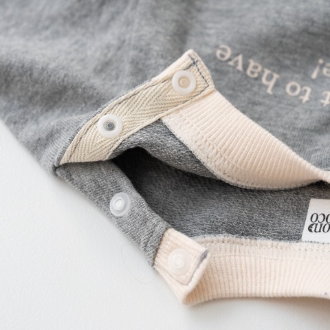 ベビー　ロンパス+ボンネット（70・80cm・Nooncoco）