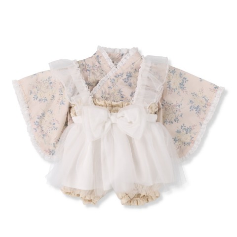 ベビー　エプロン付袴ロンパス（70・80cm・Cottoli）