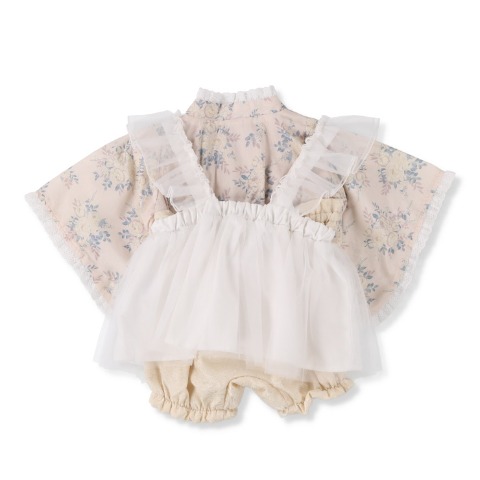 ベビー　エプロン付袴ロンパス（70・80cm・Cottoli）