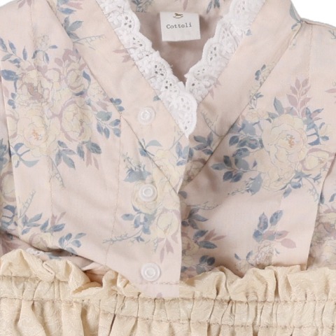 ベビー　エプロン付袴ロンパス（70・80cm・Cottoli）