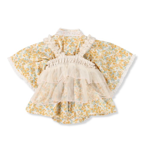 ベビー　エプロン付袴ロンパス（70・80cm・Cottoli）