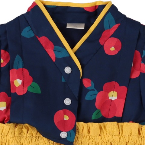 ベビー　エプロン付袴ロンパス（70・80cm・futafuta）