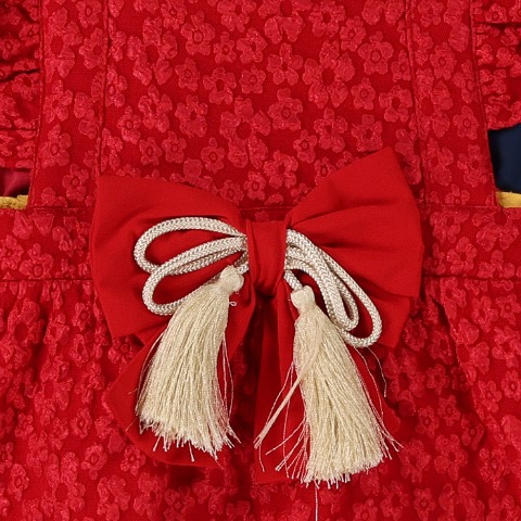 ベビー　エプロン付袴ロンパス（70・80cm・futafuta）