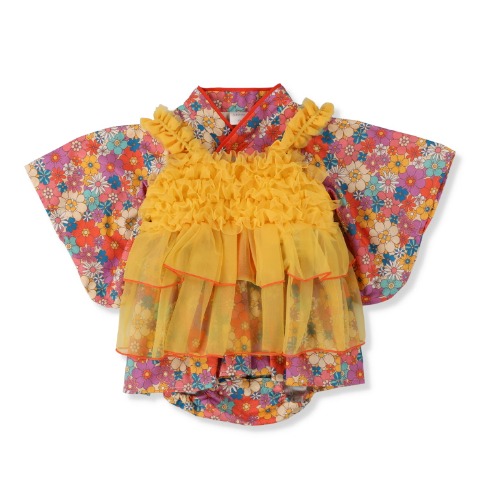 ベビー　エプロン付袴ロンパス（70・80cm・futafuta）