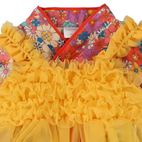 ベビー　エプロン付袴ロンパス（70・80cm・futafuta）