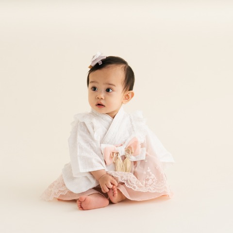 ベビー　袴ロンパス（70・80cm・Cottoli）