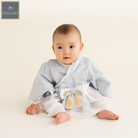 ベビー　袴ロンパス（70・80cm・Cottoli）