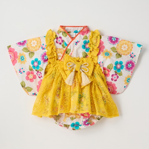 ベビー　袴ロンパス（70・80cm・futafuta）