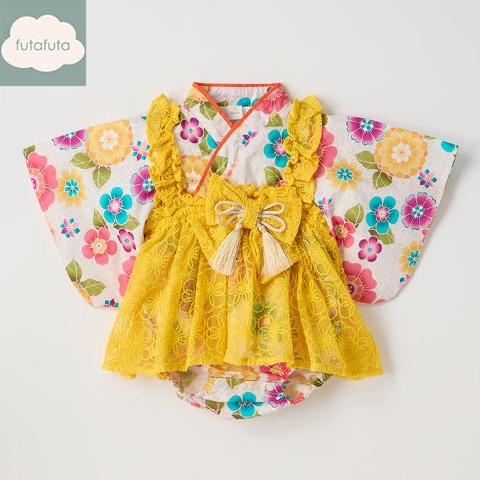 ベビー　袴ロンパス（70・80cm・futafuta）