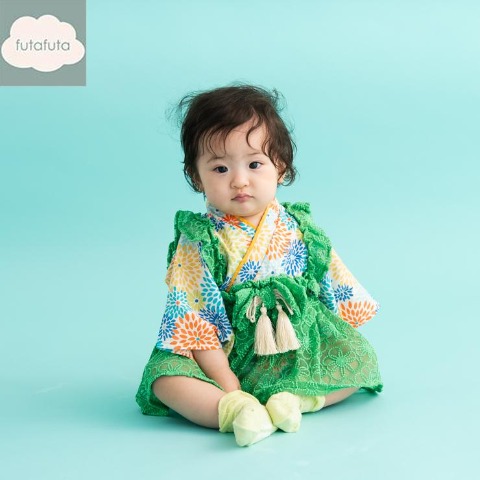 ベビー　袴ロンパス（70・80cm・futafuta）