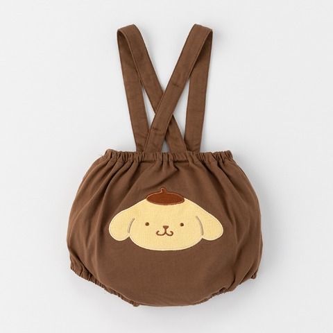 ベビー Tシャツ+サスペンダー付ブルマ（70～80cm・ポムポムプリン