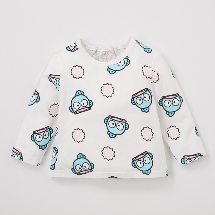 ベビー サロペットロンパス+Tシャツ（70～80cm・ハンギョドン 