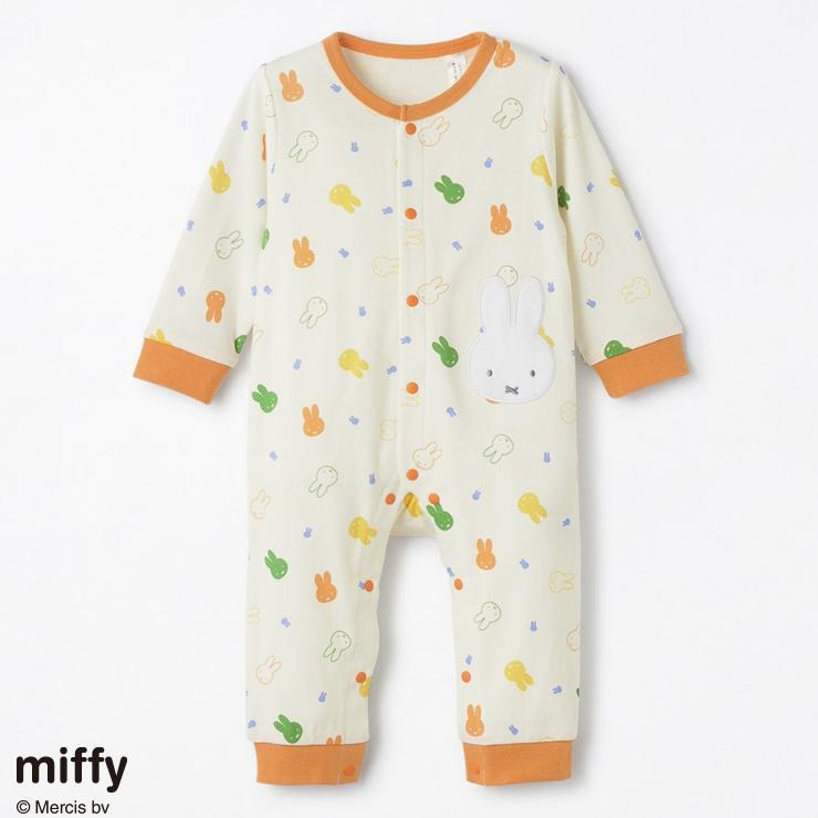 新生児 カバーオール (50-60・60-70・70-80cm miffy) バースデイ 公式オンラインストア ミッフィー ロンパース 60、70