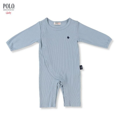 新生児　長袖カバーオール（50-60㎝・60-70cm・POLO BCS Baby）