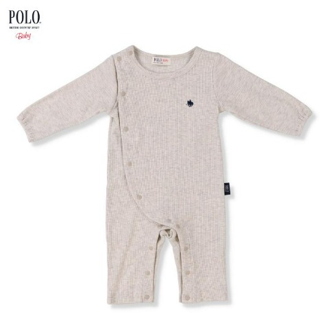 新生児　長袖カバーオール（50-60㎝・60-70cm・POLO BCS Baby）