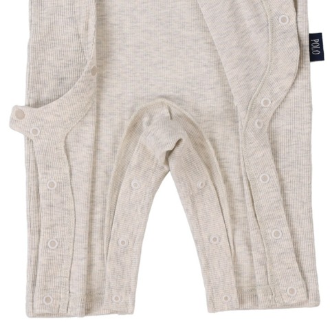 新生児　長袖カバーオール（50-60㎝・60-70cm・POLO BCS Baby）