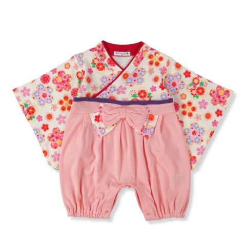 ベビー　桜ミックスはかまオール