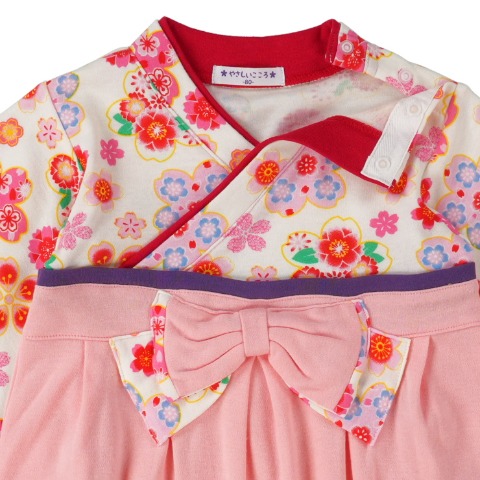 ベビー　桜ミックスはかまオール