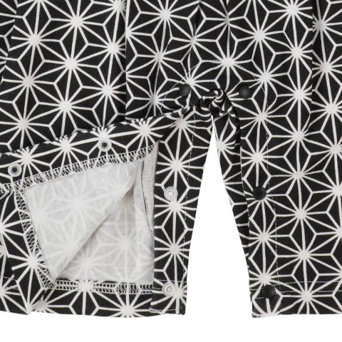 ベビー　麻の葉羽織はかまオール