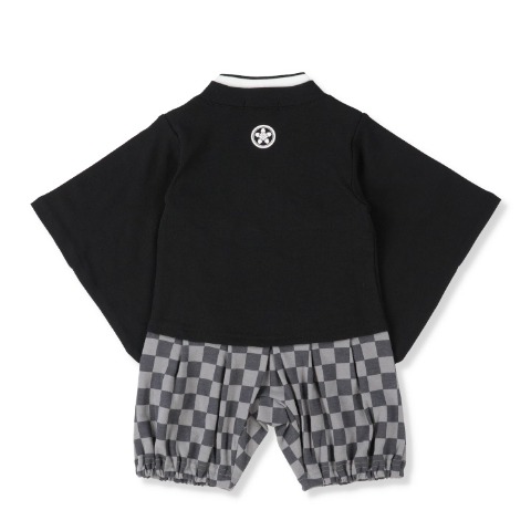 ベビー　市松羽織はかまオール