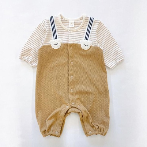 ベビー　長袖カバーオール（50～60・60～70cm・Cottoli）