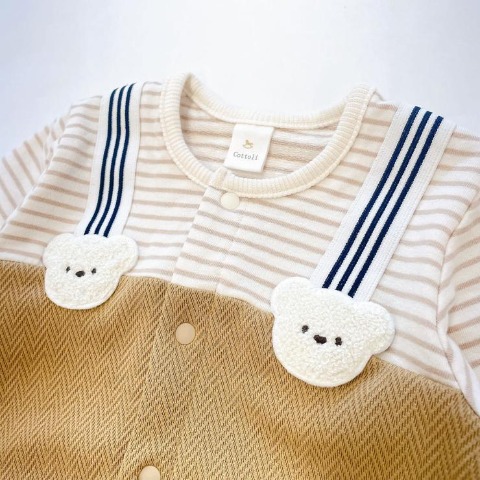ベビー　長袖カバーオール（50～60・60～70cm・Cottoli）