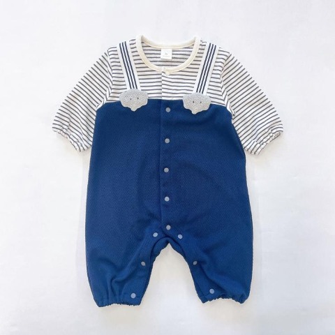 ベビー　長袖カバーオール（50～60・60～70cm・Cottoli）