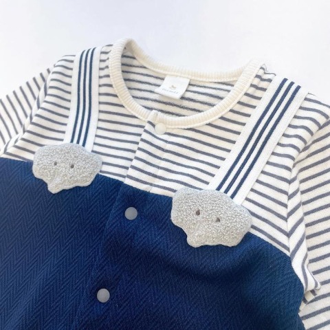 ベビー　長袖カバーオール（50～60・60～70cm・Cottoli）